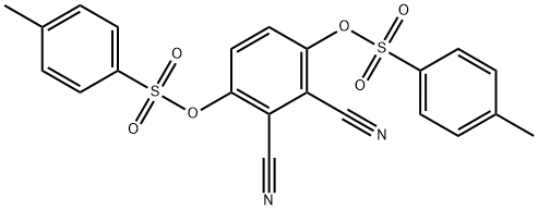 1,2-Benzenedicarbonitrile, 3,6-bis[[(4-methylphenyl)sulfonyl]oxy]- Struktur