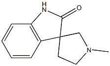 Spiro[3H-indole-3,3'-pyrrolidin]-2(1H)-one, 1'-methyl- Struktur