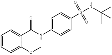 N-[4-(tert-butylsulfamoyl)phenyl]-2-methoxybenzamide Struktur