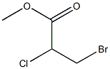 Propanoic acid, 3-bromo-2-chloro-, methyl ester Struktur