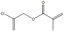 2-Propenoic acid, 2-methyl-, 2-chloro-2-propenyl ester Struktur