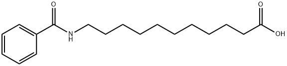 11-(benzoylamino)- Undecanoic acid Struktur