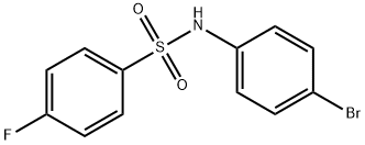 Benzenesulfonamide, N-(4-bromophenyl)-4-fluoro- Struktur