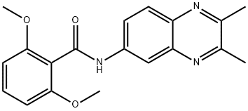 N-(2,3-dimethylquinoxalin-6-yl)-2,6-dimethoxybenzamide Struktur