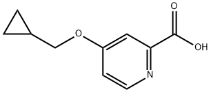 4-(Cyclopropylmethoxy)pyridine-2-carboxylic acid Struktur