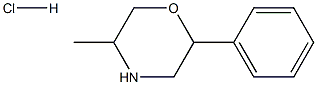 5-methyl-2-phenylmorpholine hydrochloride Struktur