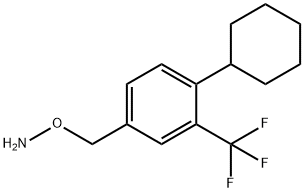 O-(4-cyclohexyl-3-(trifluoromethyl)benzyl)hydroxylamine Struktur