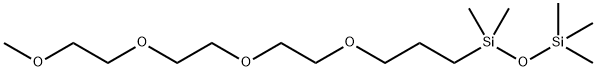 2,2,4,4-Tetramethyl-3,8,11,14,17-pentaoxa-2,4-disilaoctadecane, 99+% Electrolyte solvent ANL-2SM3 Struktur