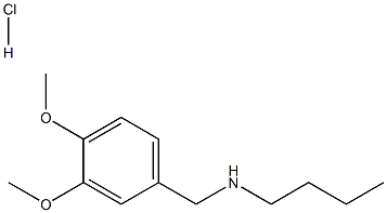 butyl[(3,4-dimethoxyphenyl)methyl]amine hydrochloride Struktur