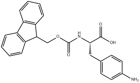 DL-4-amino-N-[(9H-fluoren-9-ylmethoxy)carbonyl]- Phenylalanine Struktur