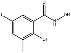 Benzamide, N,2-dihydroxy-5-iodo-3-methyl- Struktur