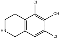 5,7-dichloro-1,2,3,4-tetrahydroisoquinolin-6-ol Struktur