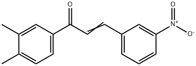 (2E)-1-(3,4-dimethylphenyl)-3-(3-nitrophenyl)prop-2-en-1-one Struktur