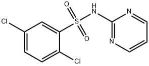 Benzenesulfonamide, 2,5-dichloro-N-2-pyrimidinyl- Struktur