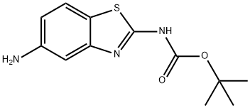 tert-butyl 5-aminobenzo[d]thiazol-2-ylcarbamate Struktur