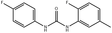 1-(2-Fluoro-5-methylphenyl)-3-(4-fluorophenyl)urea, 97% Struktur