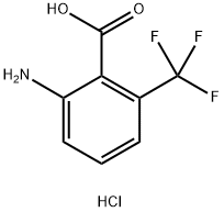 2-Amino-6-(trifluoromethyl)benzoic acid hydrochloride Struktur