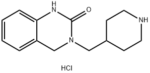 3-(piperidin-4-ylmethyl)-3,4-dihydroquinazolin-2(1H)-one hydrochloride Struktur