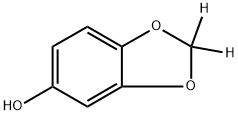 benzo[d][1,3]dioxol-(2,2-d2)-5-ol Struktur