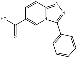 3-フェニル-[1,2,4]トリアゾロ[4,3-A]ピリジン-6-カルボン酸 化學構(gòu)造式