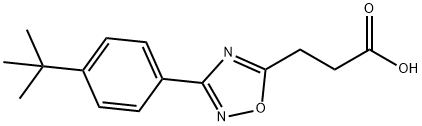 3-[3-(4-tert-Butyl-phenyl)-[1,2,4]oxadiazol-5-yl]-propionic acid Struktur