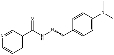 N'-{(E)-[4-(dimethylamino)phenyl]methylidene}pyridine-3-carbohydrazide Struktur