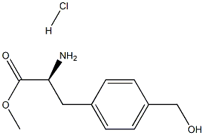 L-4-hydroxymethyl-Phenylalanine methyl ester hydrochloride Struktur