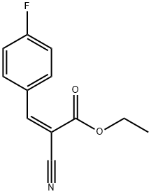 ethyl 2-cyano-3-(4-fluorophenyl)acrylate Struktur