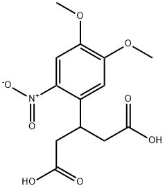 3-(4,5-Dimethoxy-2-nitro-phenyl)-pentanedioic acid Struktur