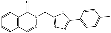 2-(5-p-Tolyl-[1,3,4]oxadiazol-2-ylmethyl)-2H-phthalazin-1-one Struktur