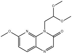 4-(2,2-DIMETHOXYETHYL)-6-METHOXYPYRIDO[2,3-B]PYRAZIN-3(4H)-ONE Struktur