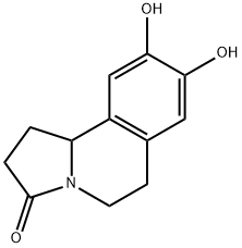 8,9-DIHYDROXY-1,5,6,10B-TETRAHYDROPYRROLO[2,1-A]ISOQUINOLIN-3(2H)-ONE Struktur