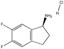 (S)-5,6-DIFLUORO-INDAN-1-YLAMINE HYDROCHLORIDE Struktur