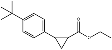 ethyl 2-(4-tert-butylphenyl)cyclopropanecarboxylate Struktur