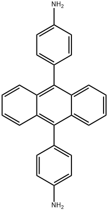 4-[10-(4-Aminophenyl)anthracen-9-yl]aniline Struktur