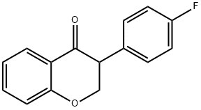 3-(4-Fluoro-phenyl)-chroman-4-one Struktur