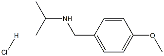 [(4-methoxyphenyl)methyl](propan-2-yl)amine hydrochloride Struktur