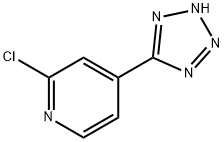 2-chloro-4-(1H-tetrazol-5-yl)pyridine Struktur