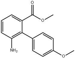 methyl 6-amino-4-methoxy-[1,1-biphenyl]-2-carboxylate Struktur