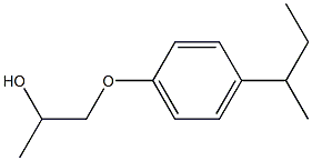 2-Propanol,1-[4-(1-methylpropyl)phenoxy]- Struktur