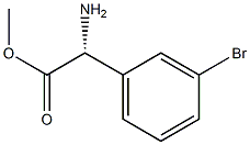 METHYL (2R)-2-AMINO-2-(3-BROMOPHENYL)ACETATE Struktur