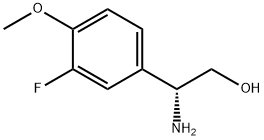 (2R)-2-AMINO-2-(3-FLUORO-4-METHOXYPHENYL)ETHAN-1-OL Struktur