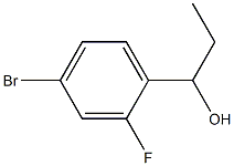 1-(4-bromo-2-fluorophenyl)propan-1-ol Struktur