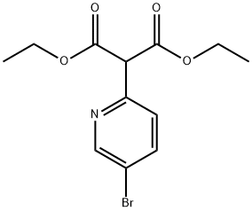 DIETHYL(5-BROMOPYRIDIN-2-YL)MALONATE Struktur