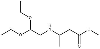 methyl 3-[(2,2-diethoxyethyl)amino]butanoate Struktur