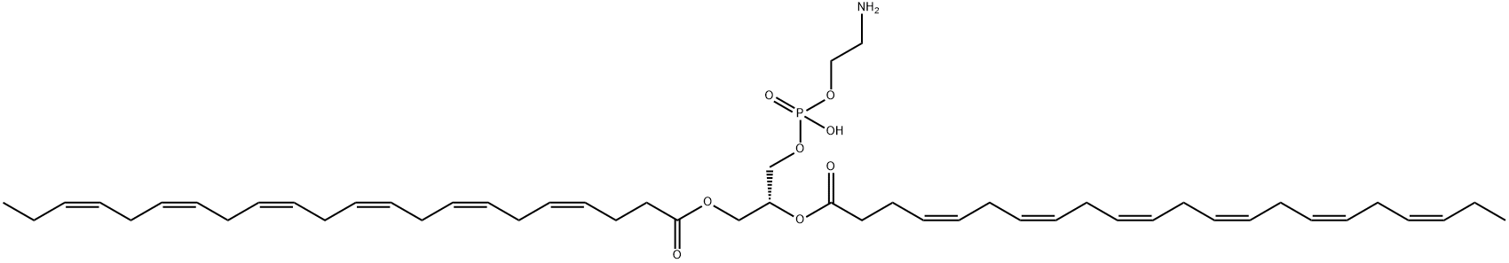 1,2-di-(4Z,7Z,10Z,13Z,16Z,19Z-docosahexaenoyl)-sn-glycero-3-phosphoethanolamine Struktur