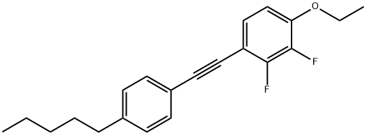 Benzene, 1-ethoxy-2,3-difluoro-4-[(4-pentylphenyl)ethynyl]- Struktur