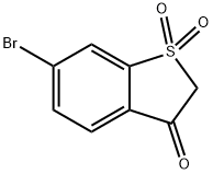 6-Bromobenzothiophen-3(2H)-one 1,1-dioxide Struktur