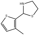 2-(3-methylthiophen-2-yl)-1,3-thiazolidine Struktur