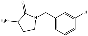 3-amino-1-(3-chlorobenzyl)pyrrolidin-2-one Struktur